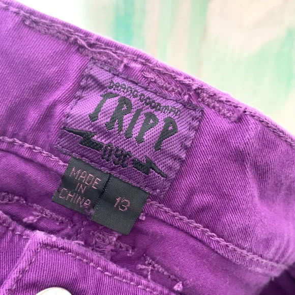 🌵Tripp NYC Purple Denim Skinny Jeans Size 13🌵 - Picture 6 of 6